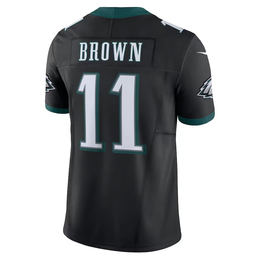 Mens Philadelphia Eagles A.J. Brown Black Vapor F.U.S.E. Limited Alternate Jersey
