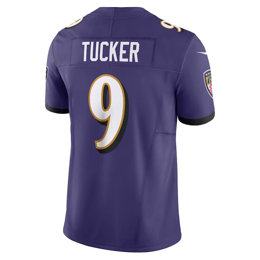 Mens Baltimore Ravens Justin Tucker Purple Vapor F.U.S.E. Limited Jersey