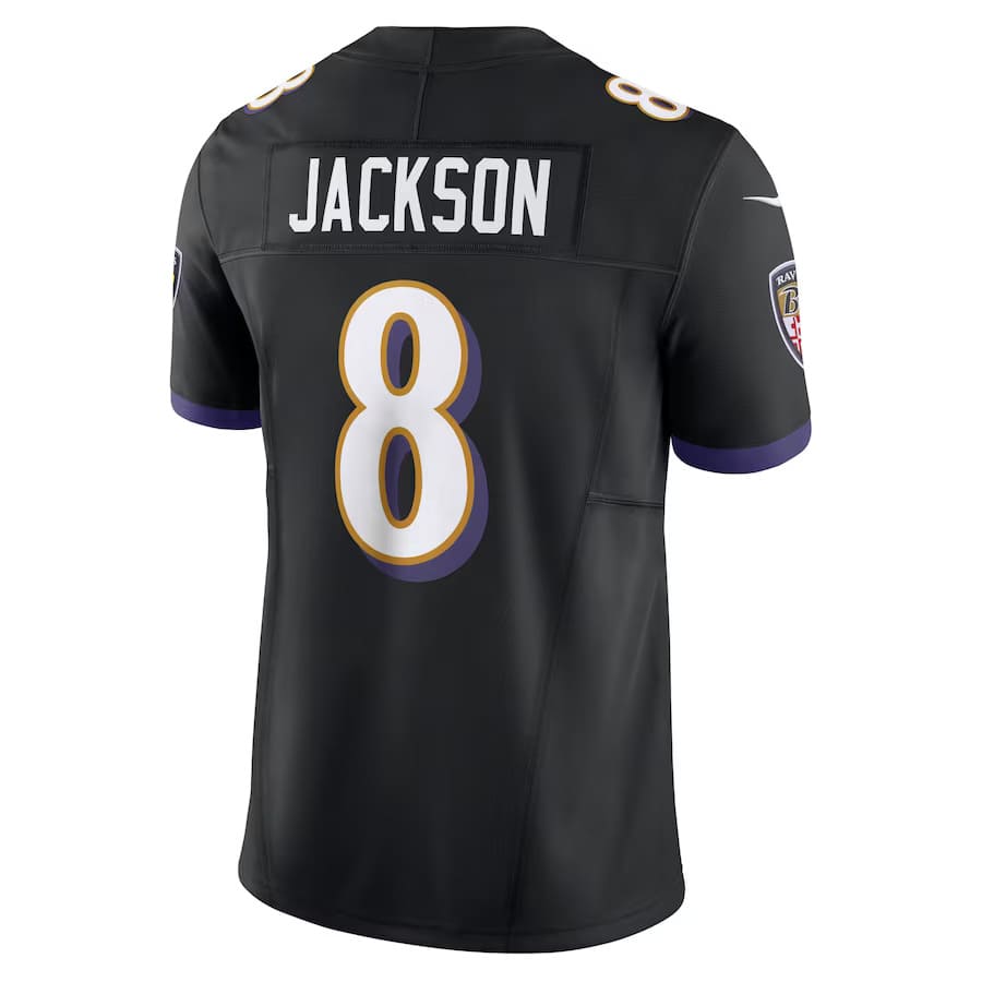 Mens Baltimore Ravens Lamar Jackson Black Vapor F.U.S.E. Limited Alternate Jersey