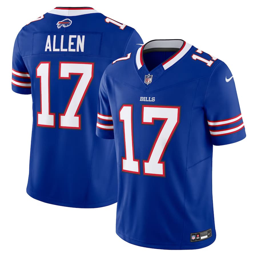Buffalo Bills Josh Allen Royal Vapor F.U.S.E. Limited Jersey