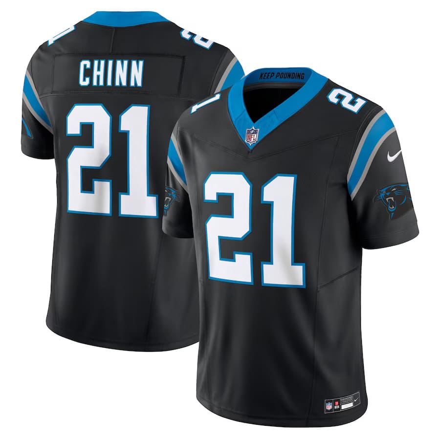 Mens Carolina Panthers Jeremy Chinn Black Vapor F.U.S.E. Limited Jersey