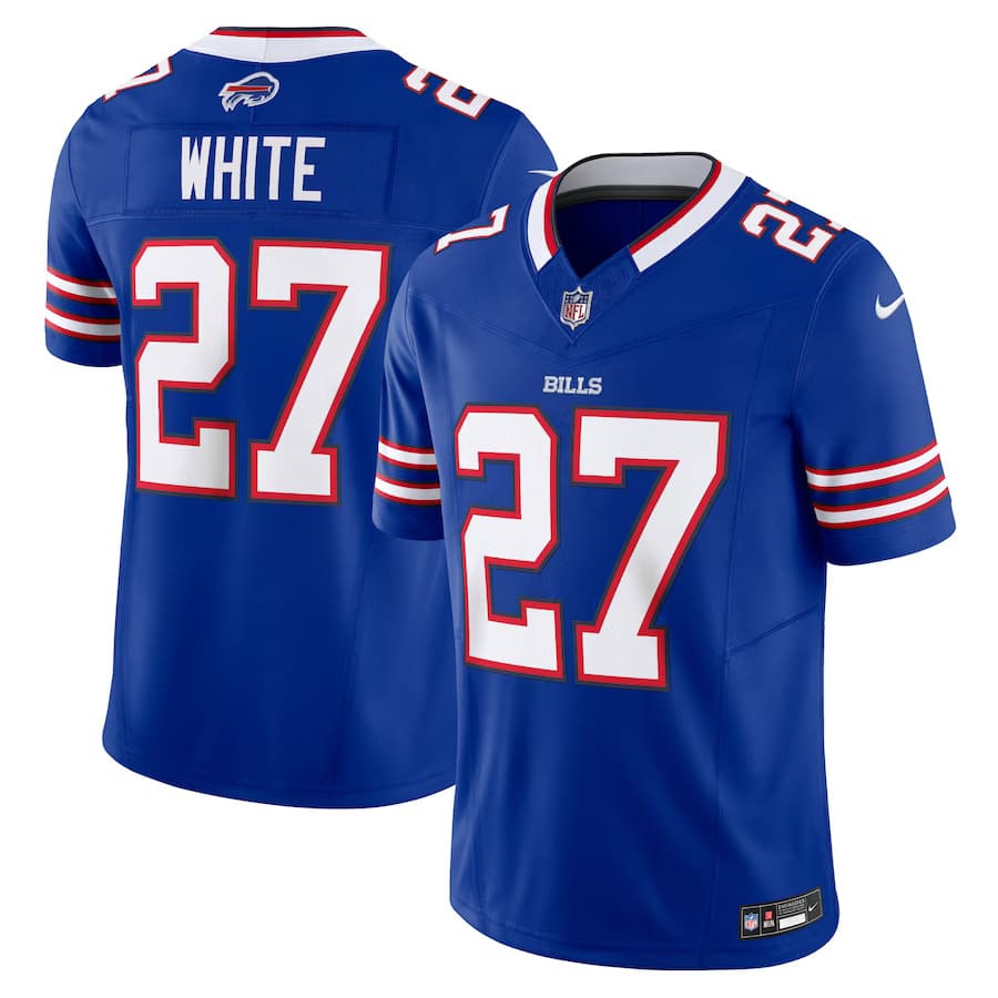 Mens Buffalo Bills TreDavious White Royal Vapor F.U.S.E. Limited Jersey