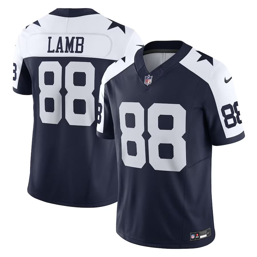 Mens Dallas Cowboys CeeDee Lamb Navy Alternate Vapor F.U.S.E. Limited Jersey