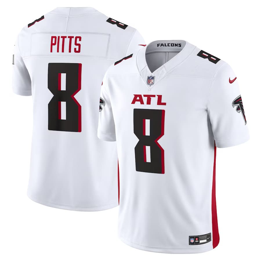 Mens Atlanta Falcons Kyle Pitts White Vapor F.U.S.E. Limited Jersey