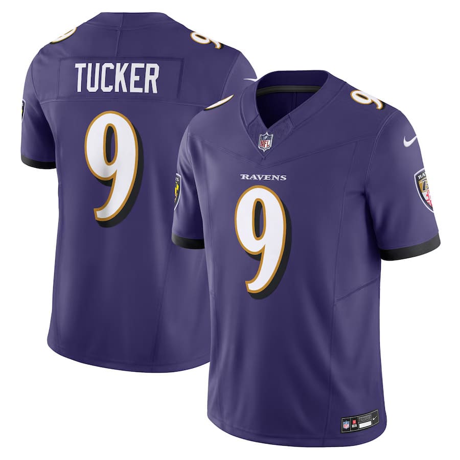 Mens Baltimore Ravens Justin Tucker Purple Vapor F.U.S.E. Limited Jersey