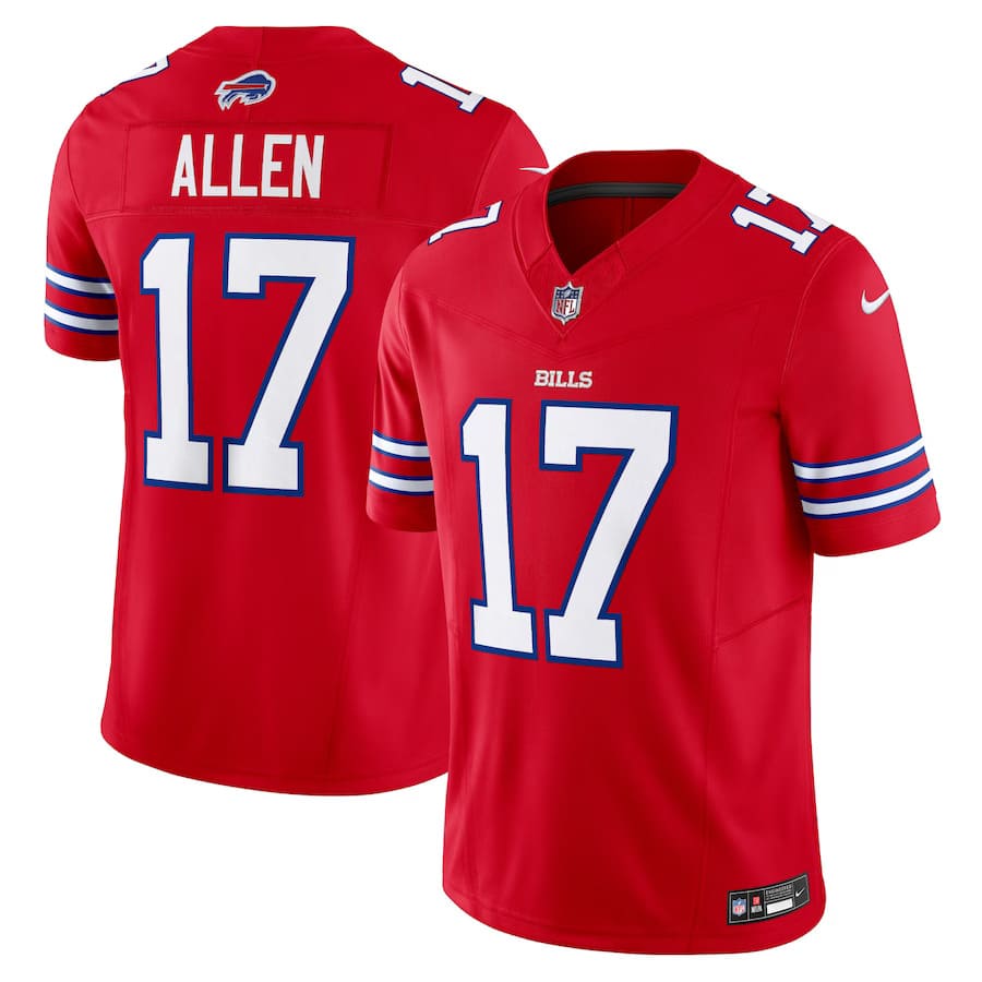 Buffalo Bills Josh Allen Red Alternate 2 Vapor F.U.S.E. Limited Jersey