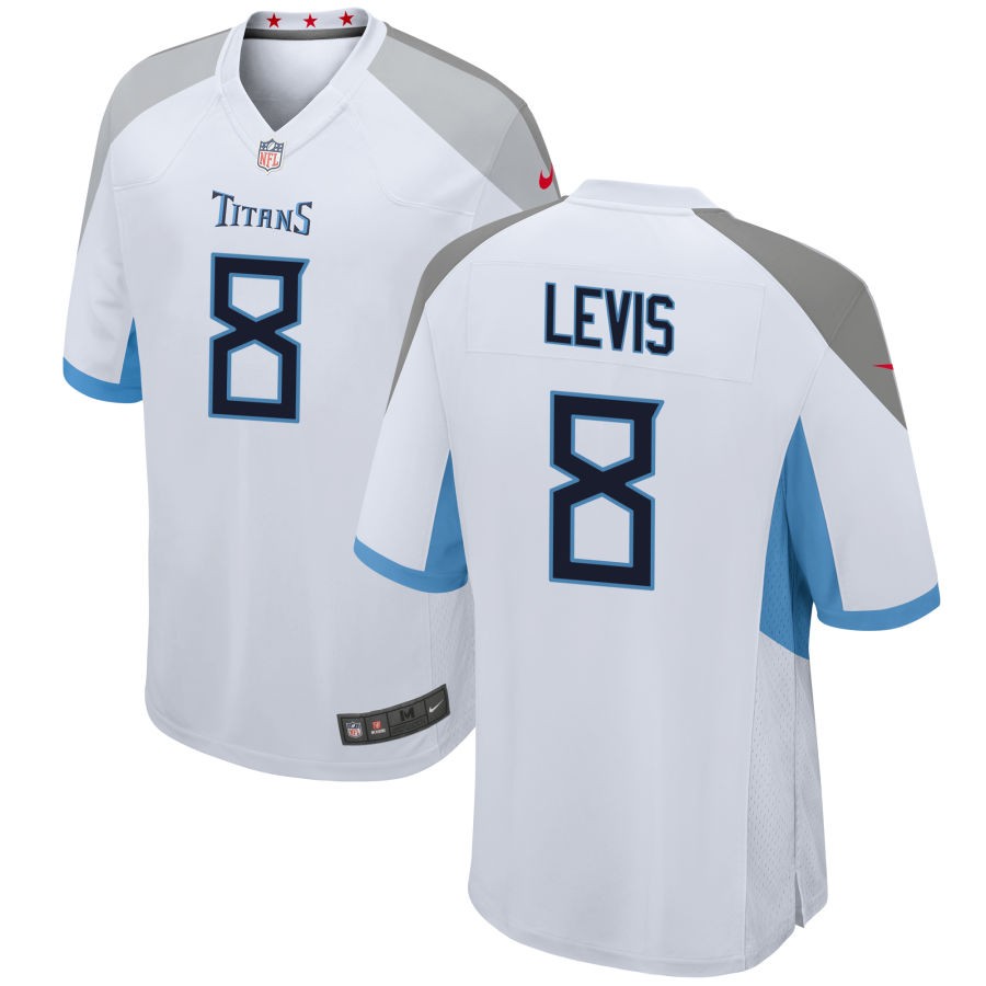 Men's Tennessee Titans Will Levis White Game Jersey