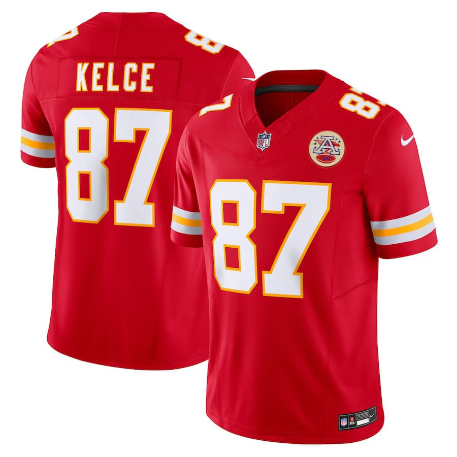 Mens Kansas City Chiefs Travis Kelce Red Vapor F.U.S.E. Limited Jersey