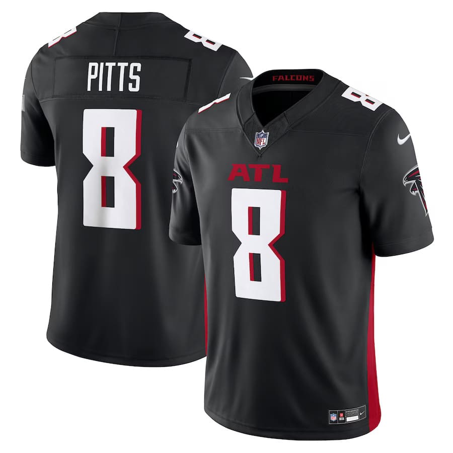 Mens Atlanta Falcons Kyle Pitts Black Vapor F.U.S.E. Limited Jersey