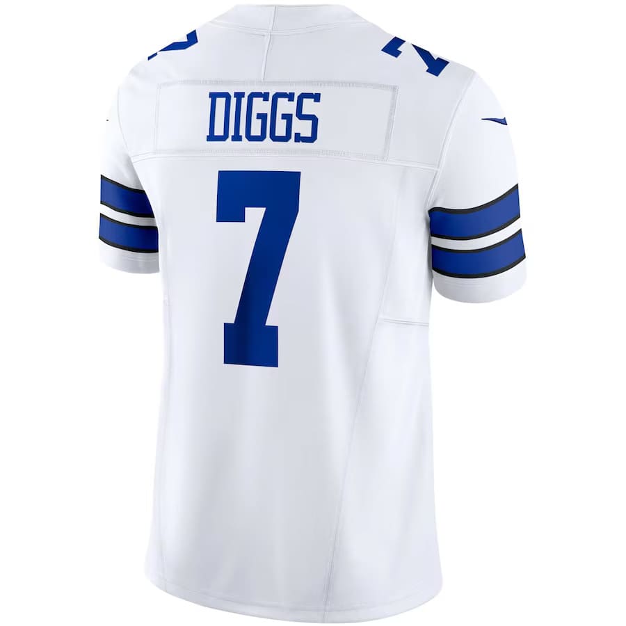 Mens Dallas Cowboys Trevon Diggs White Vapor F.U.S.E. Limited Jersey