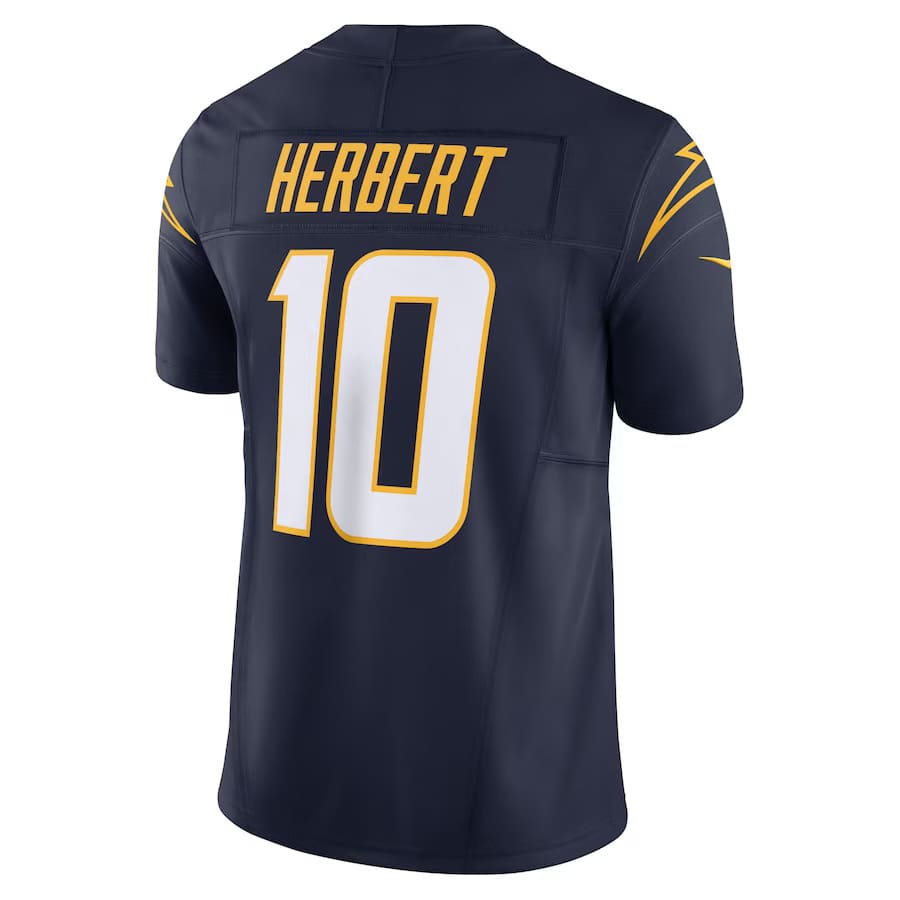 Mens Los Angeles Chargers Justin Herbert Navy Alternate 1 Vapor F.U.S.E. Limited Jersey