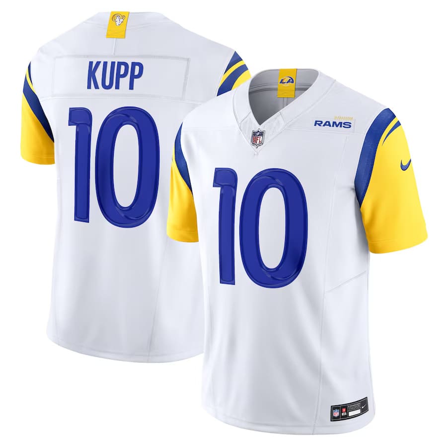 Mens Los Angeles Rams Cooper Kupp White Vapor F.U.S.E. Limited Jersey
