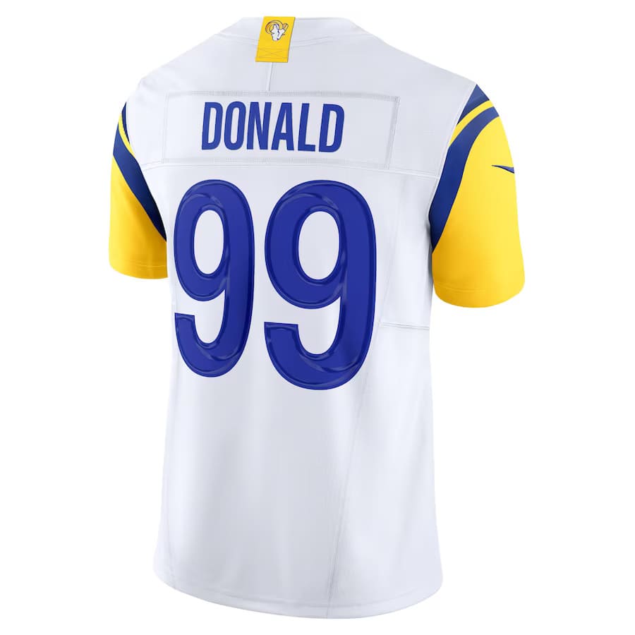 Mens Los Angeles Rams Aaron Donald White Vapor F.U.S.E. Limited Jersey