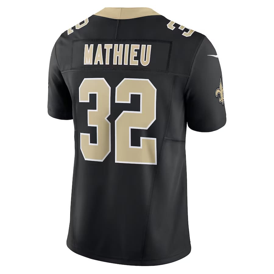 Mens New Orleans Saints Tyrann Mathieu Black Vapor F.U.S.E. Limited Jersey