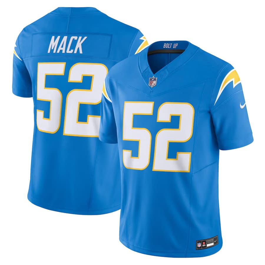 Mens Los Angeles Chargers Khalil Mack Powder Blue Vapor F.U.S.E. Limited Jersey