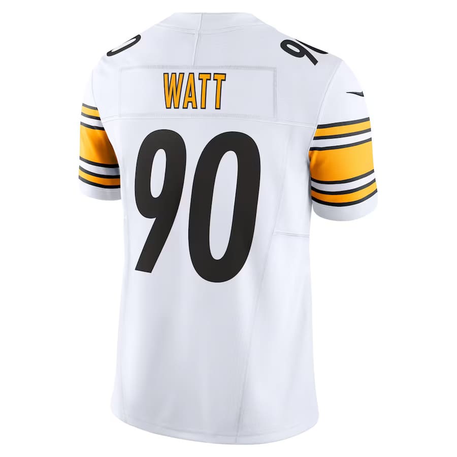 Mens Pittsburgh Steelers T.J. Watt White Vapor F.U.S.E. Limited Jersey