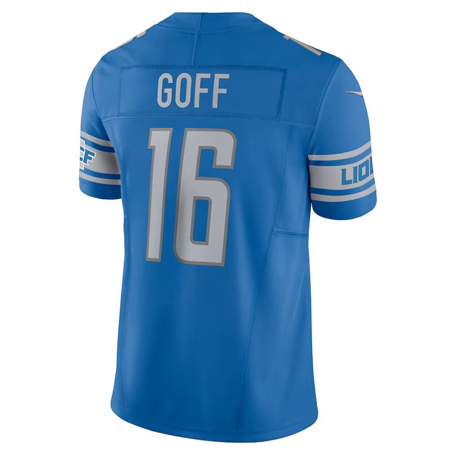 Mens Detroit Lions Jared Goff Blue Vapor F.U.S.E. Limited Jersey