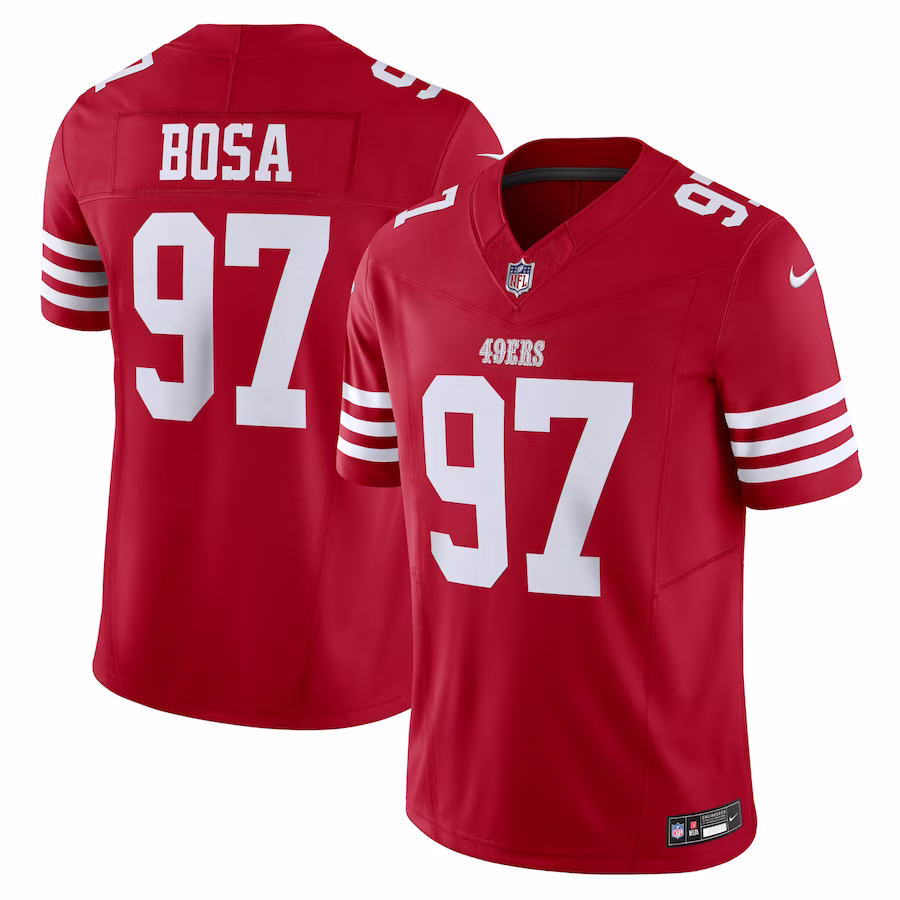 Men's San Francisco 49ers Nick Bosa Scarlet Vapor F.U.S.E. Limited Jersey