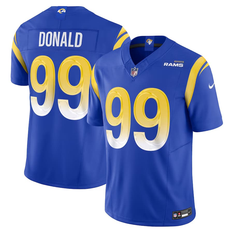 Mens Los Angeles Rams Aaron Donald Royal Vapor F.U.S.E. Limited Jersey