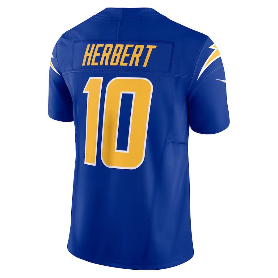 Mens Los Angeles Chargers Justin Herbert Royal Alternate 2 Vapor F.U.S.E. Limited Jersey