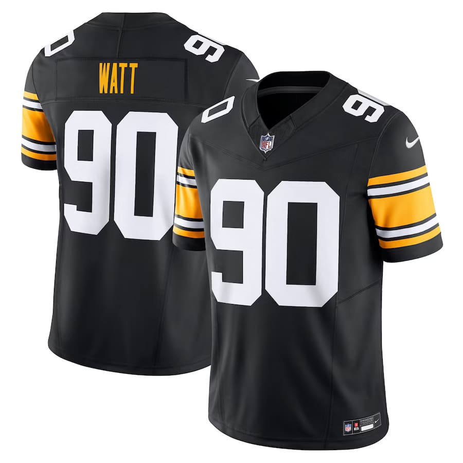 Mens Pittsburgh Steelers T.J. Watt Black Vapor F.U.S.E. Limited Alternate 1 Jersey