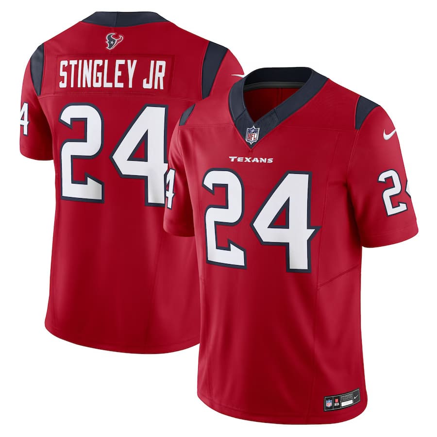 Mens Houston Texans Derek Stingley Jr. Red Alternate Vapor F.U.S.E. Limited Jersey