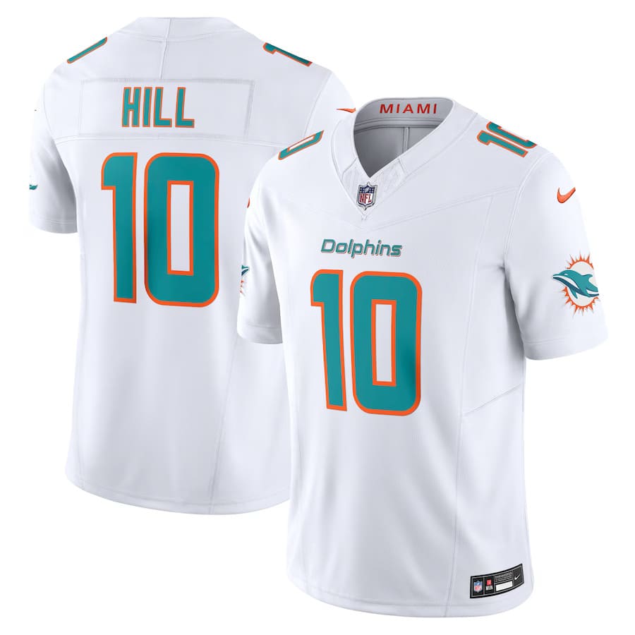 Mens Miami Dolphins Tyreek Hill White Vapor F.U.S.E. Limited Jersey