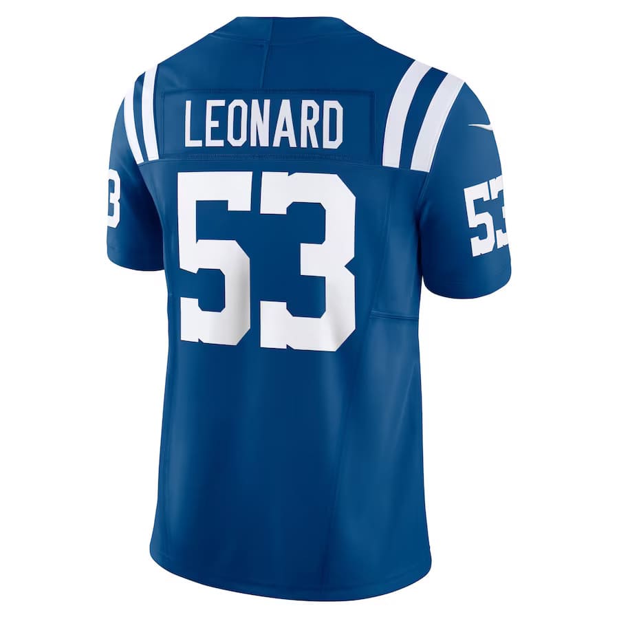 Mens Indianapolis Colts Shaquille Leonard Royal Vapor F.U.S.E. Limited Jersey