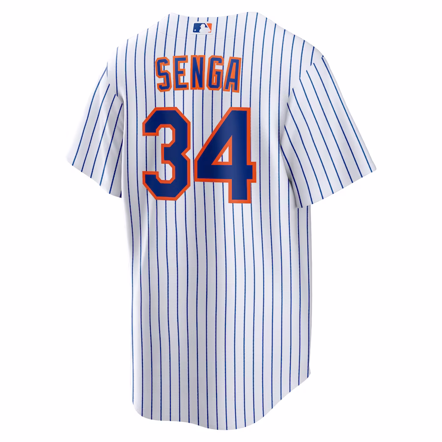 Men's New York Mets Kodai Senga White Royal Home Replica Player Jersey