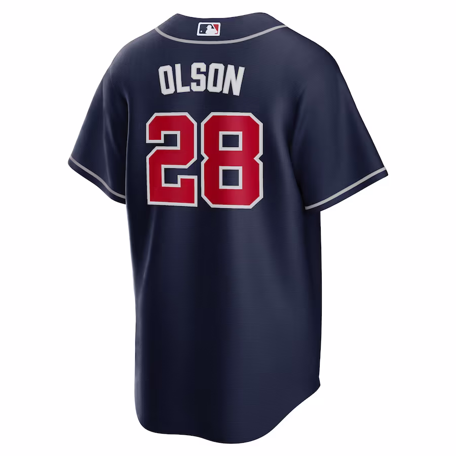 Men's Atlanta Braves Matt Olson Navy Alternate Player Jersey