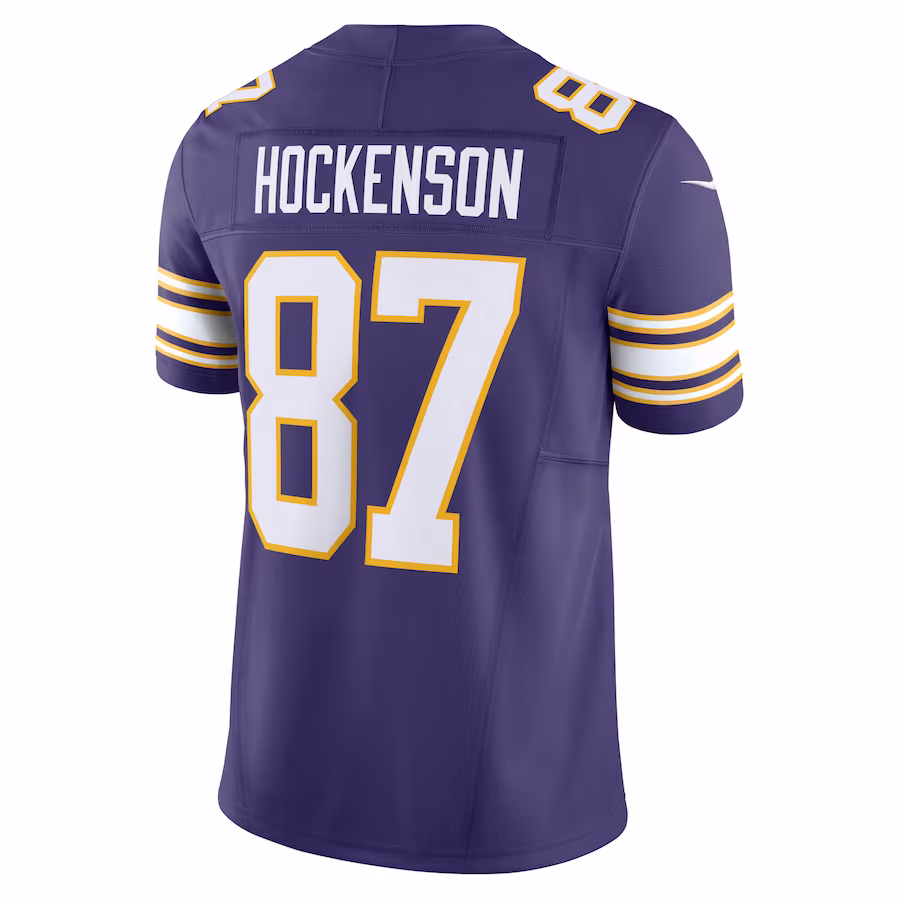Men's Minnesota Vikings T.J. Hockenson Purple Classic Vapor F.U.S.E. Limited Jersey