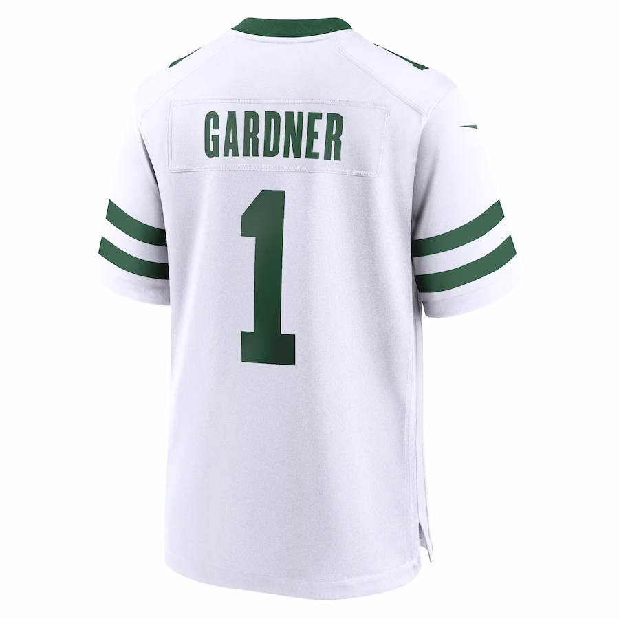 Men's New York Jets Ahmad Sauce Gardner White Legacy Player Game Jersey