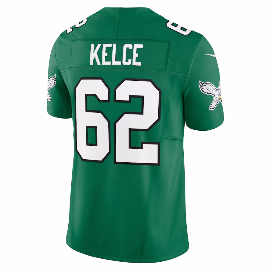 Men's Philadelphia Eagles Jason Kelce Kelly Green Alternate Vapor F.U.S.E. Limited Jersey