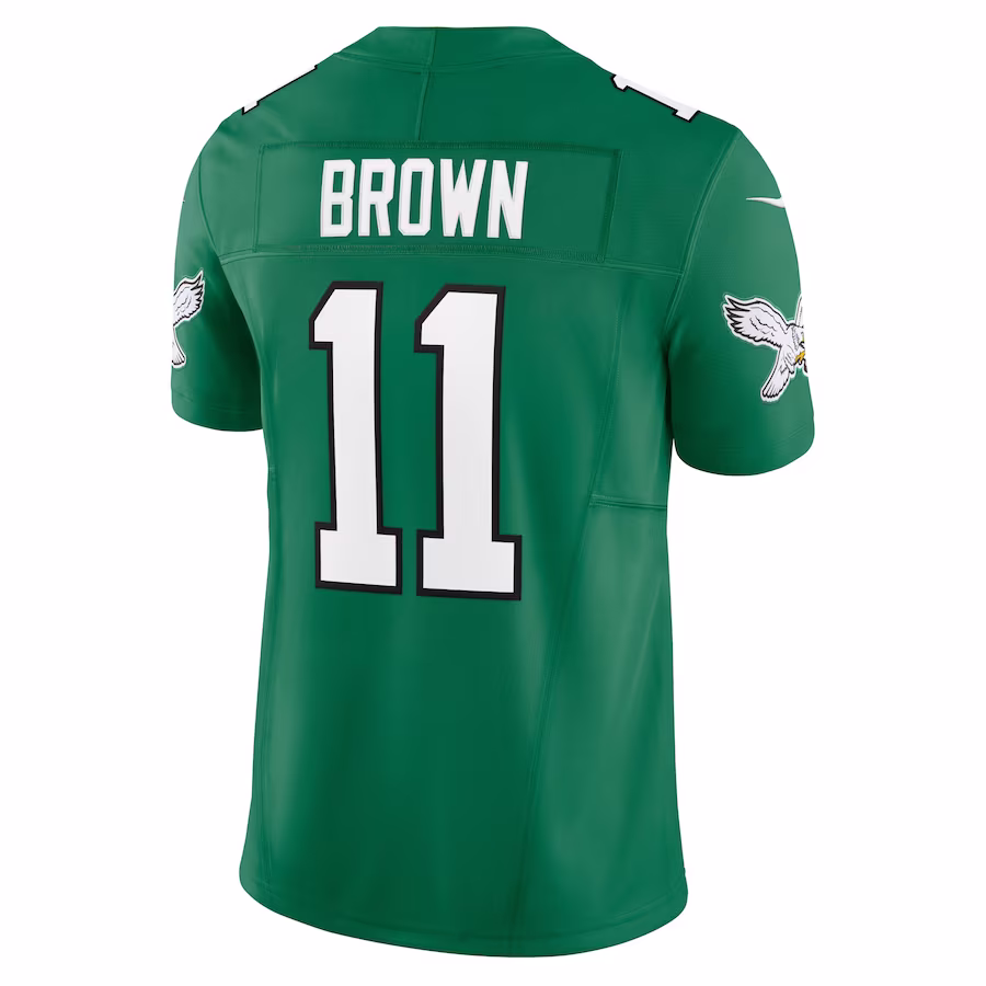 Men's Philadelphia Eagles A.J. Brown Kelly Green Alternate Vapor F.U.S.E. Limited Jersey