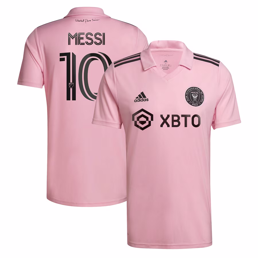 Men's Inter Miami CF Lionel Messi Pink 2023 The Heart Beat Kit Jersey