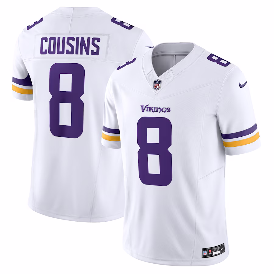 Minnesota Vikings Kirk Cousins White Vapor F.U.S.E. Limited Jersey