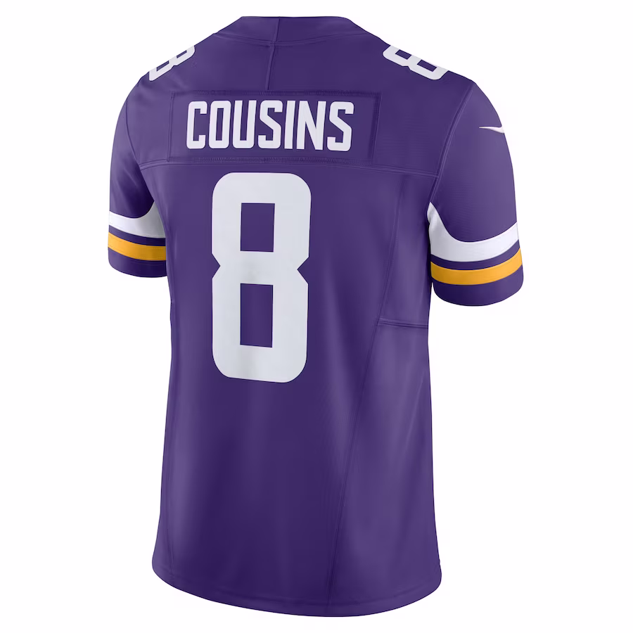 Men's Minnesota Vikings Kirk Cousins Purple Vapor F.U.S.E. Limited Jersey