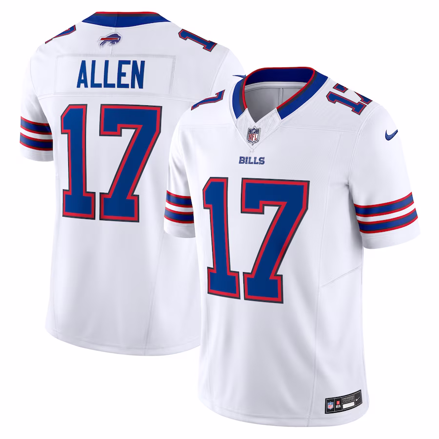 Buffalo Bills Josh Allen White Vapor F.U.S.E. Limited Jersey