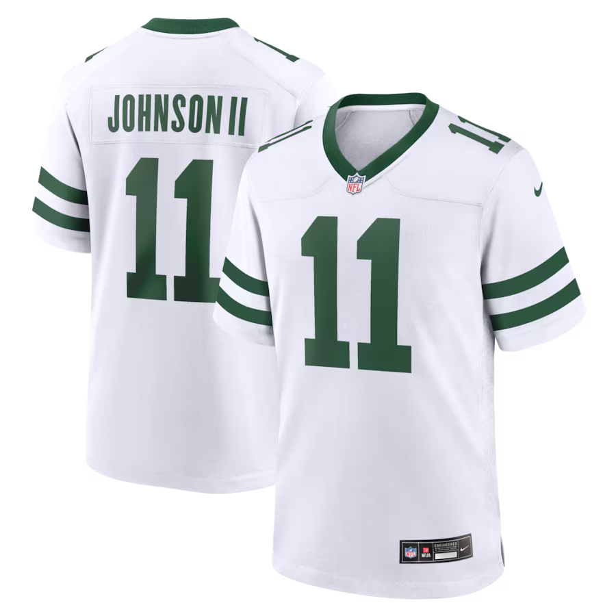 Men's New York Jets Jermaine Johnson II Spotlight White Alternate Game Jersey
