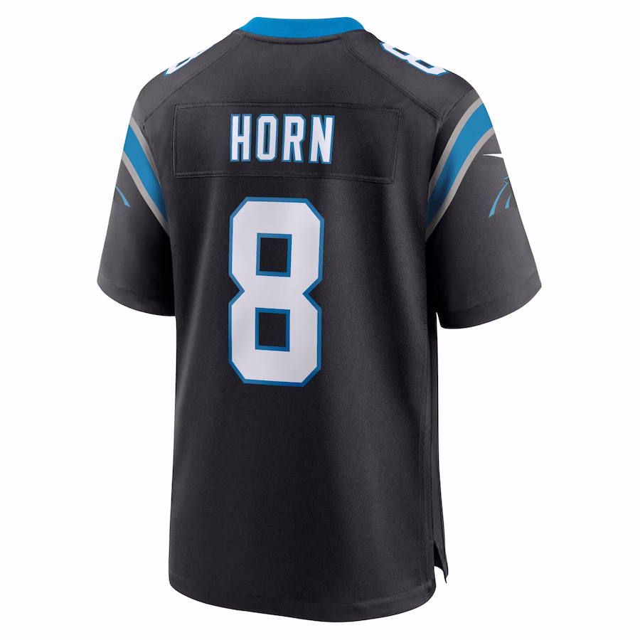Men's Carolina Panthers Jaycee Horn Black Game Jersey