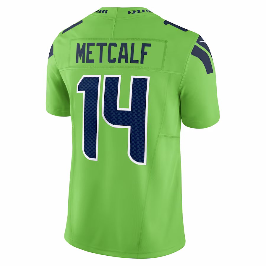 Men's Seattle Seahawks DK Metcalf Neon Green Vapor F.U.S.E. Limited Jersey