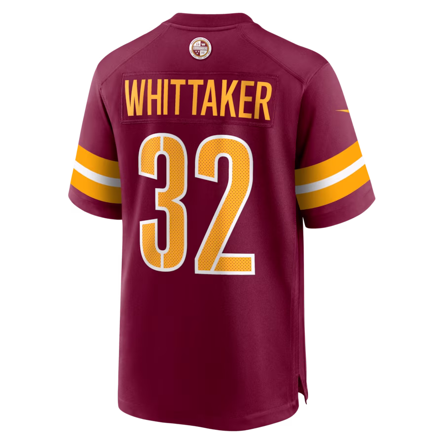 Men's Washington Commanders Jace Whittaker Burgundy Game Jersey