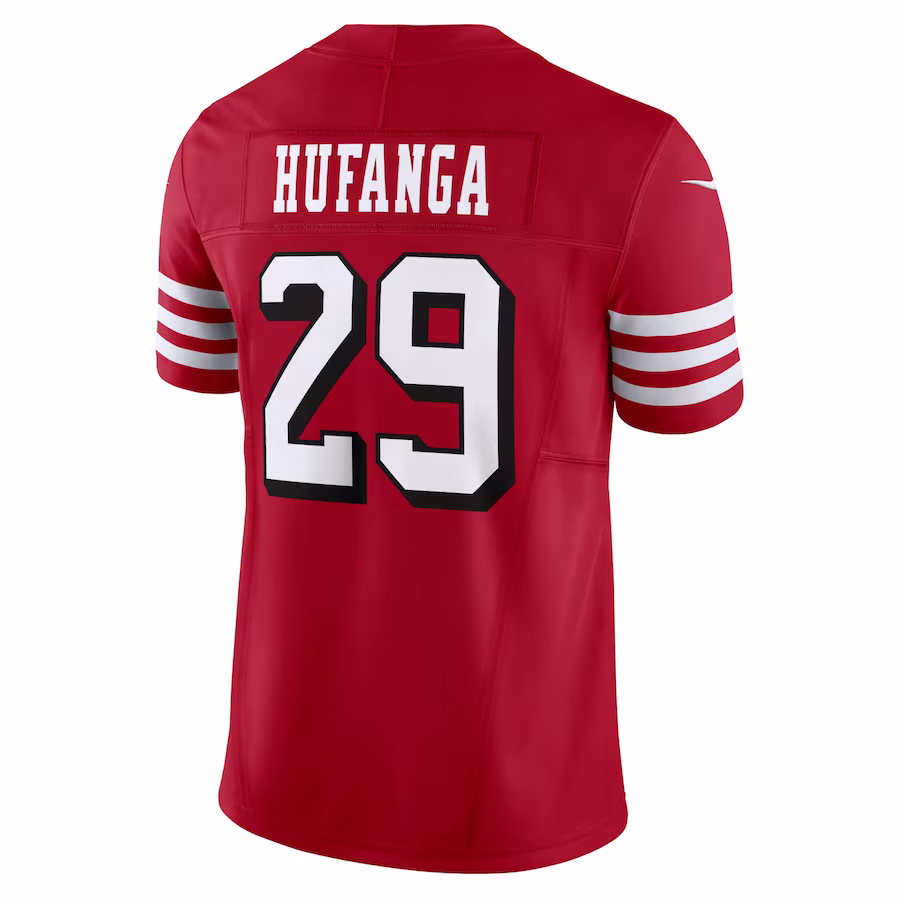 Men's San Francisco 49ers Talanoa Hufanga Scarlet Alternate Vapor F.U.S.E. Limited Jersey