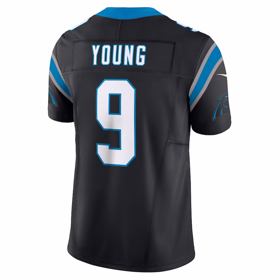 Men's Carolina Panthers Bryce Young Black Vapor F.U.S.E. Limited Jersey