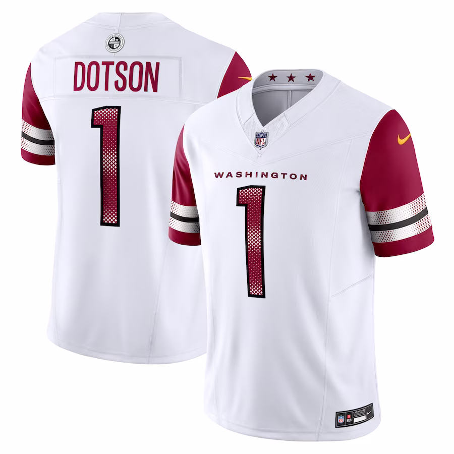 Men's Washington Commanders Jahan Dotson White Vapor F.U.S.E. Limited Jersey