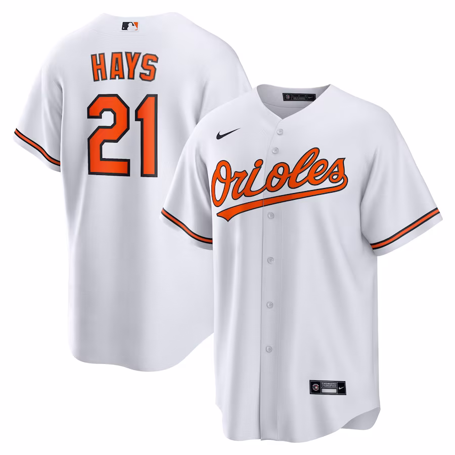Men's Baltimore Orioles Austin Hays White Replica Player Jersey
