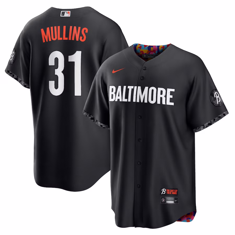 Men's Baltimore Orioles Cedric Mullins Black 2023 City Connect Replica Player Jersey