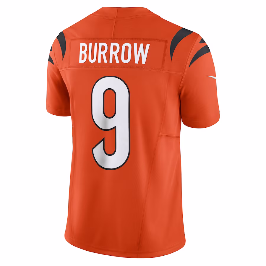 Men's Cincinnati Bengals Joe Burrow Orange Vapor F.U.S.E. Limited Jersey