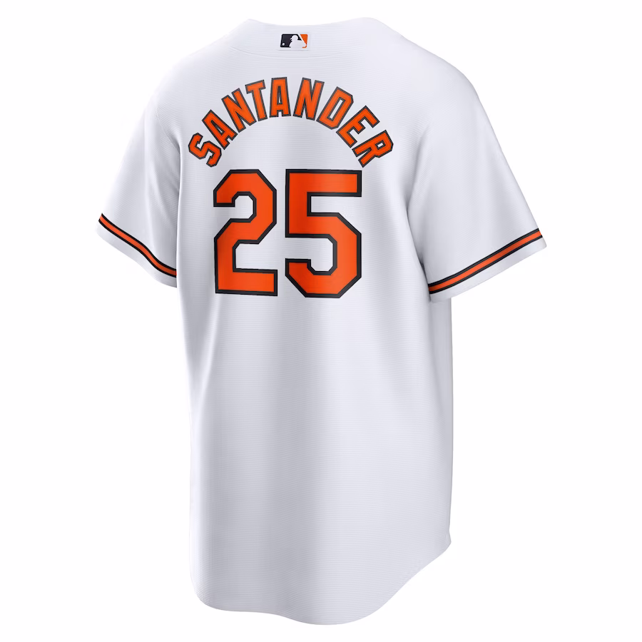 Men's Baltimore Orioles Anthony Santander White Replica Player Jersey