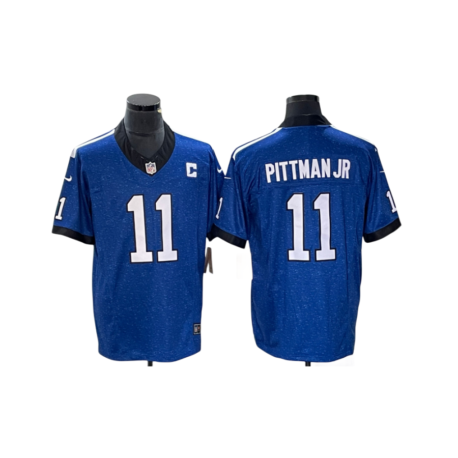 Men's Indianapolis Colts Michael Pittman Jr. Blue Vapor F.U.S.E Limited Jersey